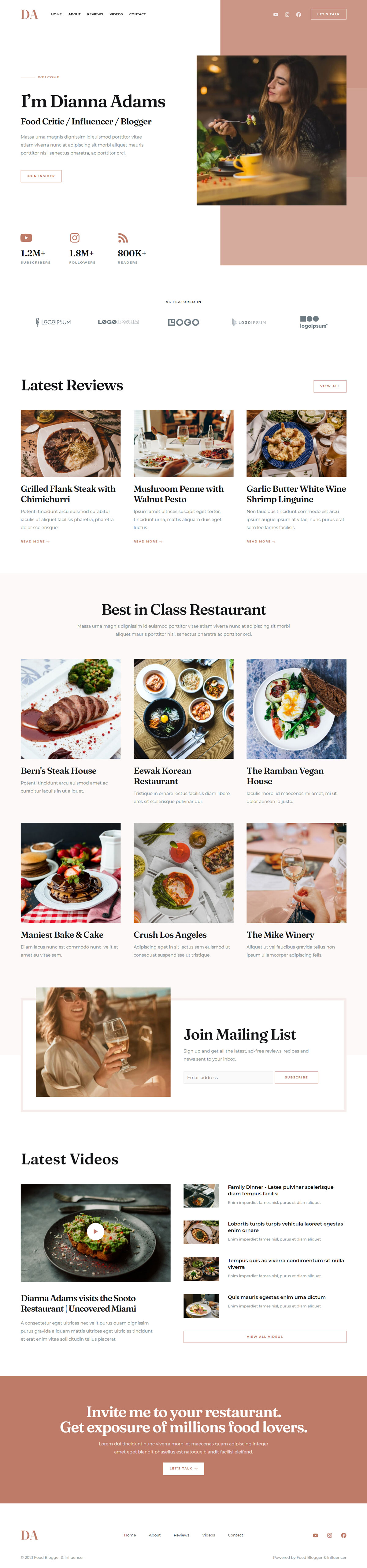 Food Blogger & Influencer