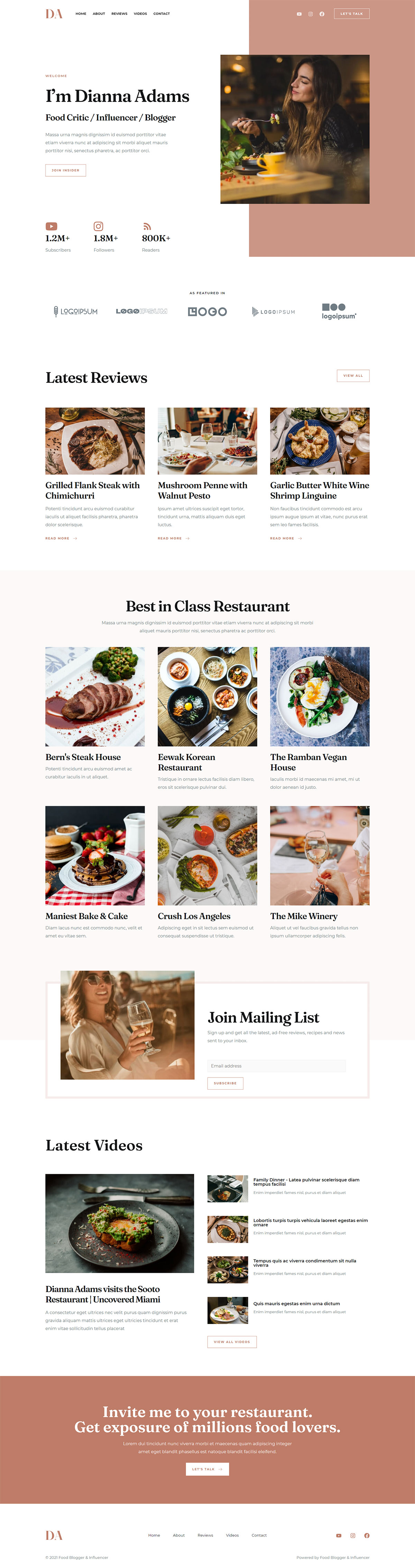 Food Blogger & Influencer