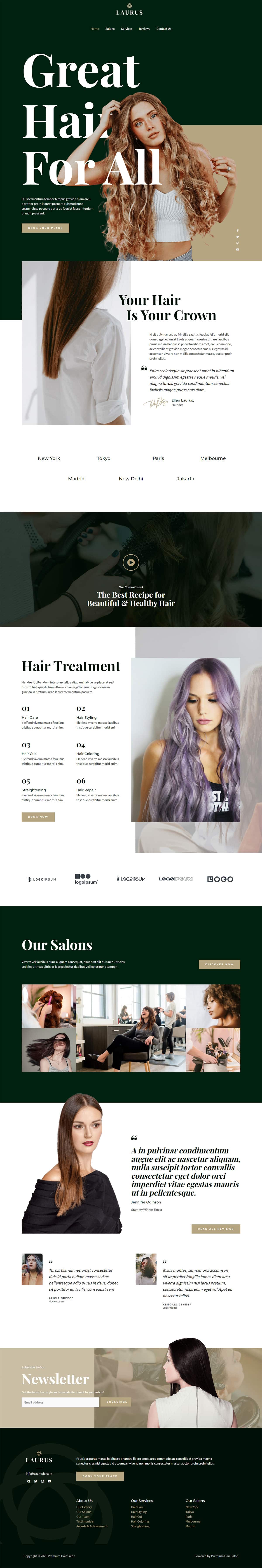Hairdressers and Hair Salons