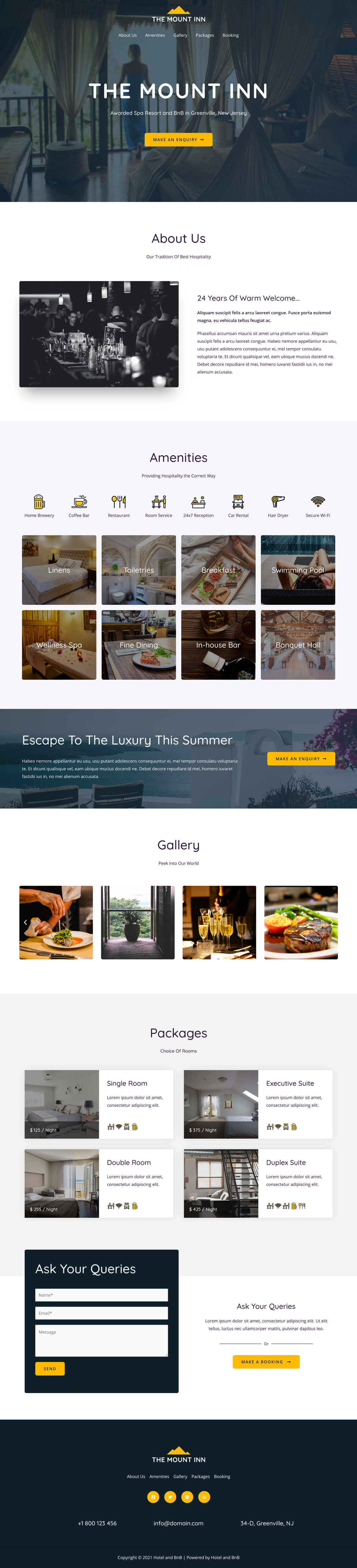 Hotel and BnB