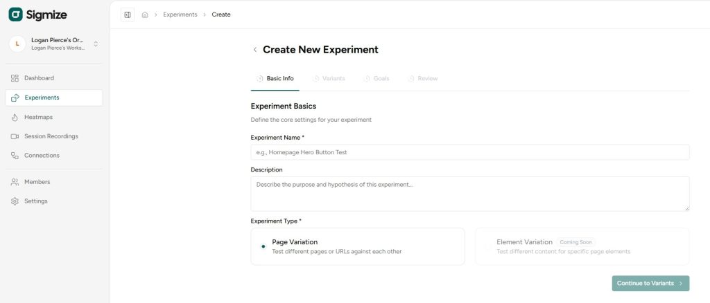 New Experiment