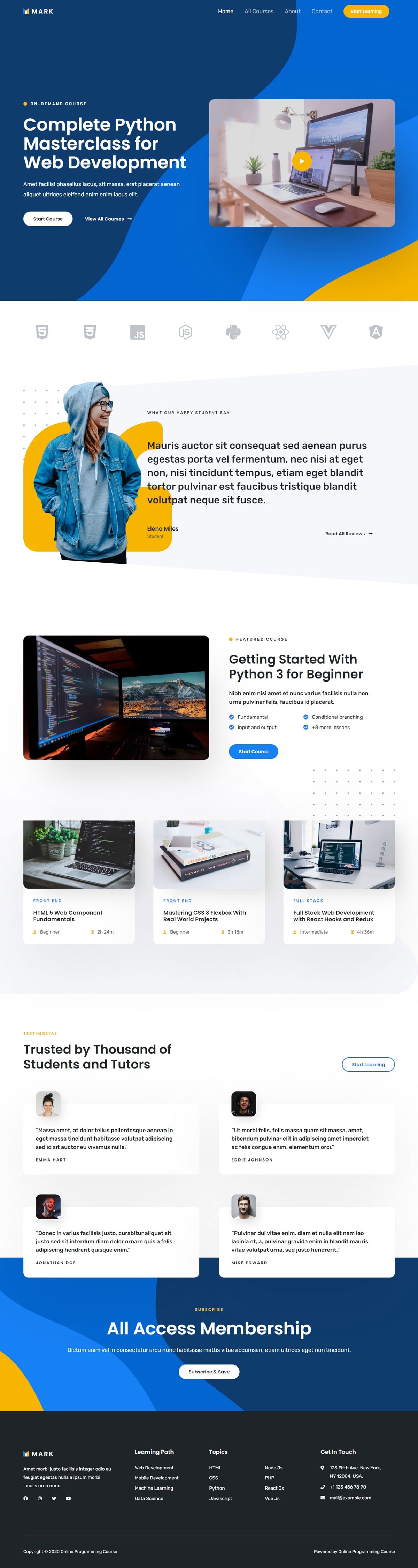 Online Programming Course
