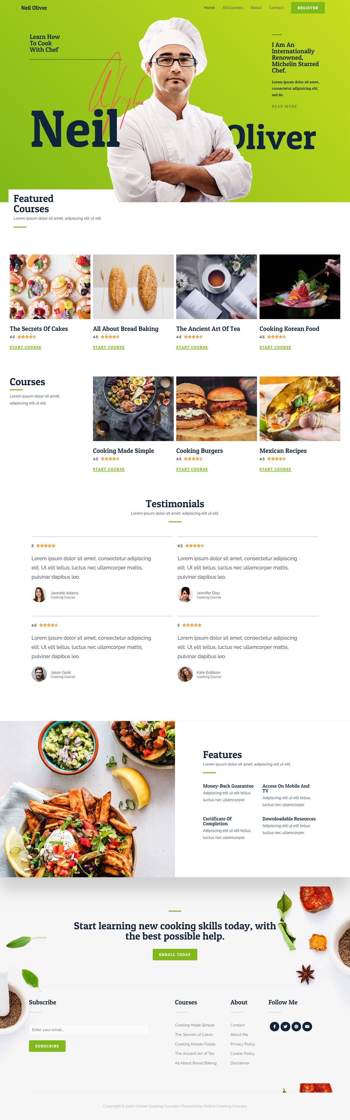Online Cooking Courses