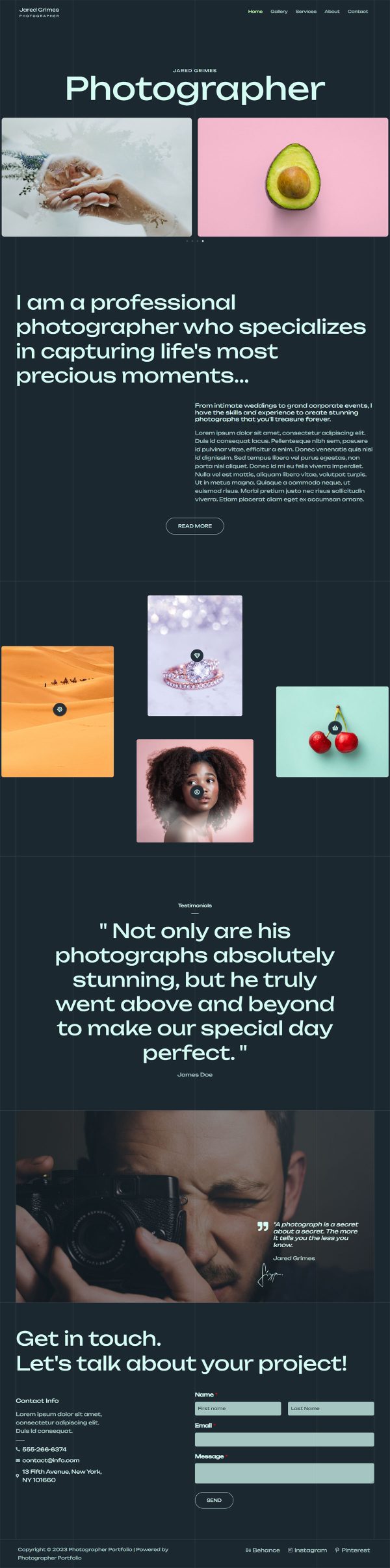 Photographer Portfolio