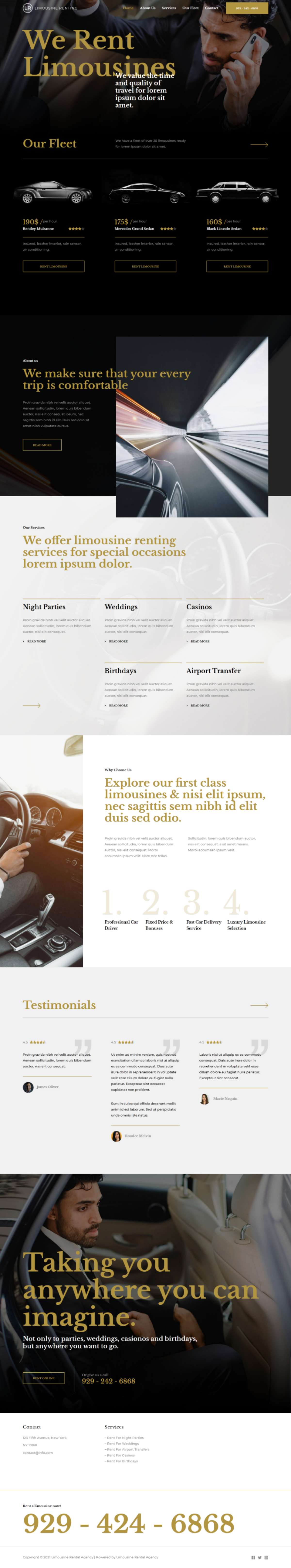 Limousine Rental Agency