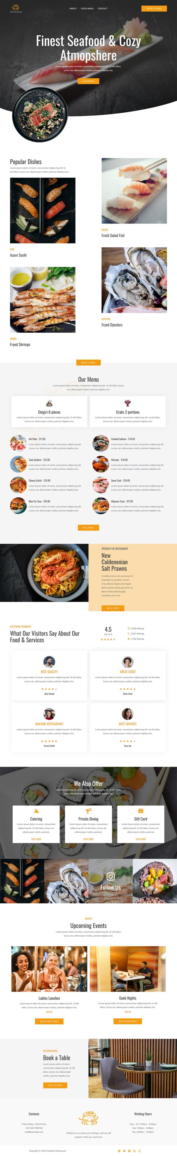 Seafood Restaurant