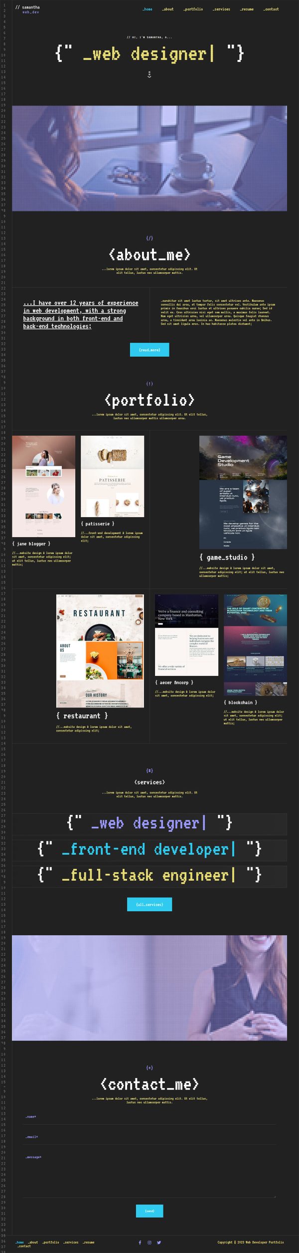 Web Developer Portfolio