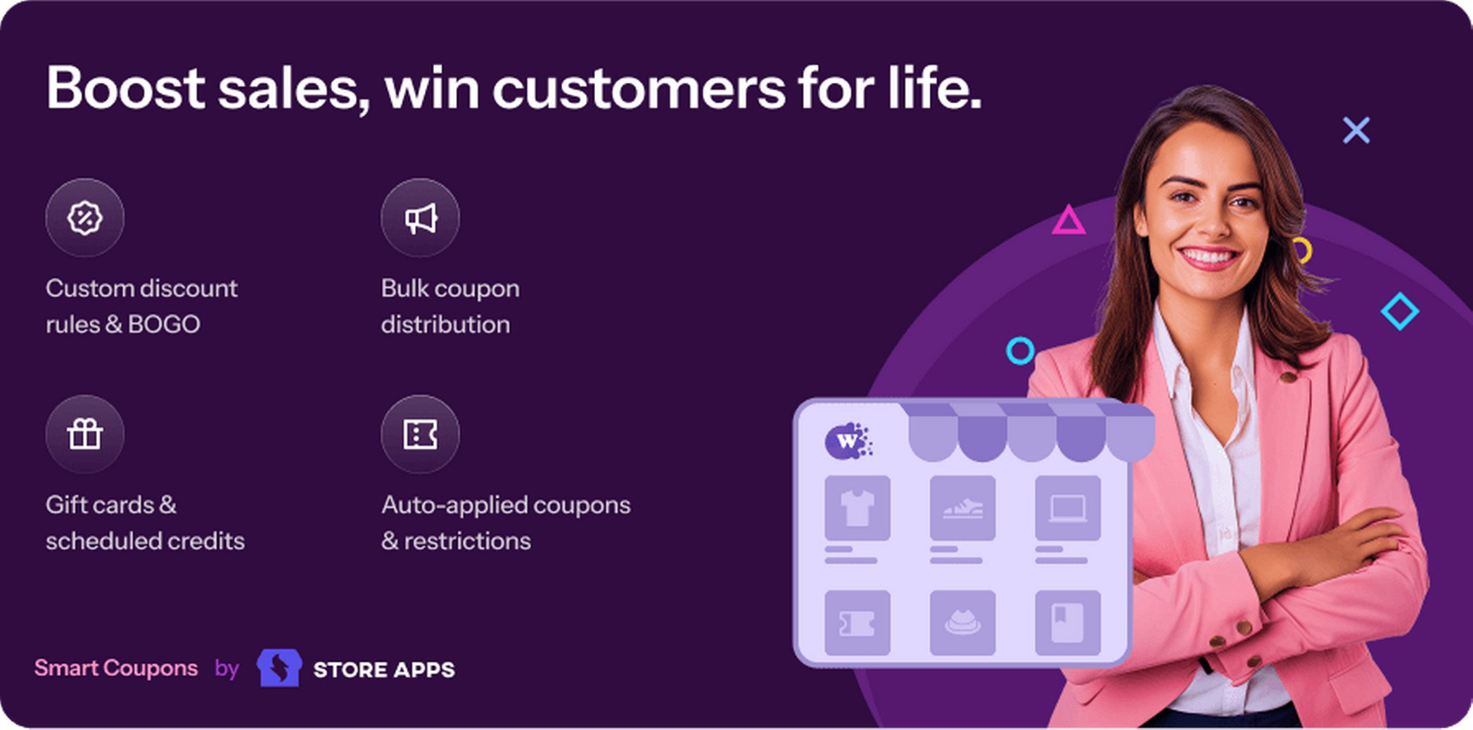 9 Best WooCommerce Coupon Plugins to Boost Sales in 2026 Smart Coupons by StoreApps gift certificate creation screen showing denomination input options, store credit settings, and bulk generate controls inside WordPress WooCommerce dashboard