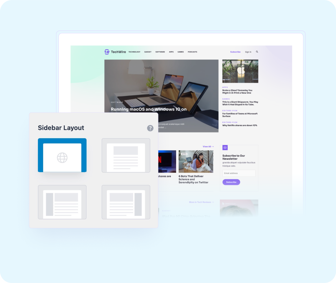 Add Custom Headers Footers And Sidebars