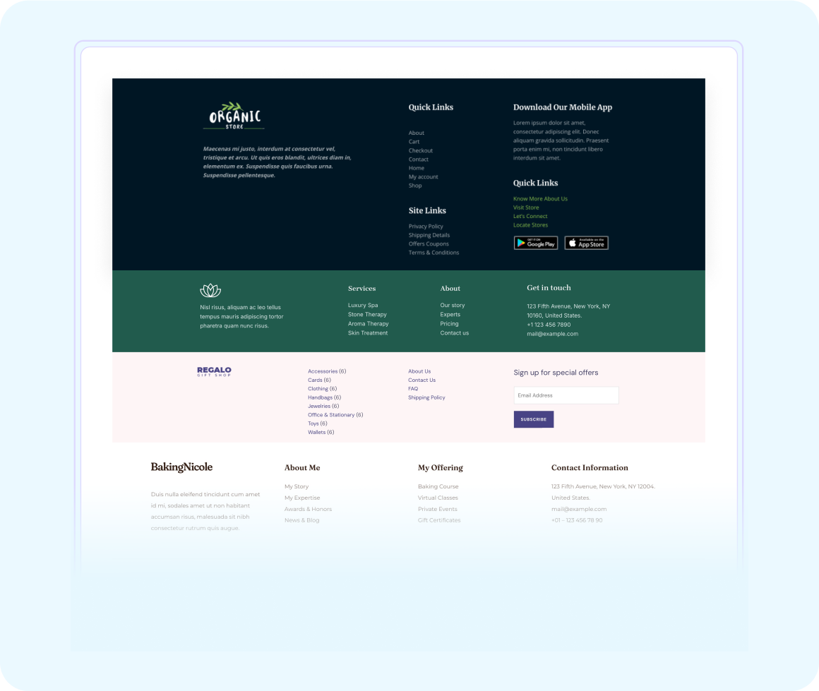 Design Beautiful And Functional Footers