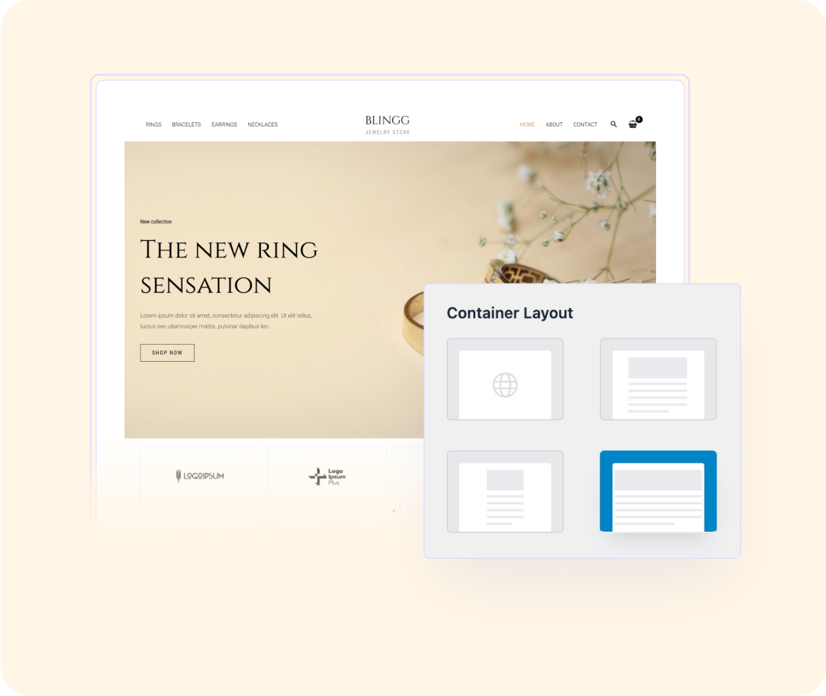 Full Width Stretched Layout