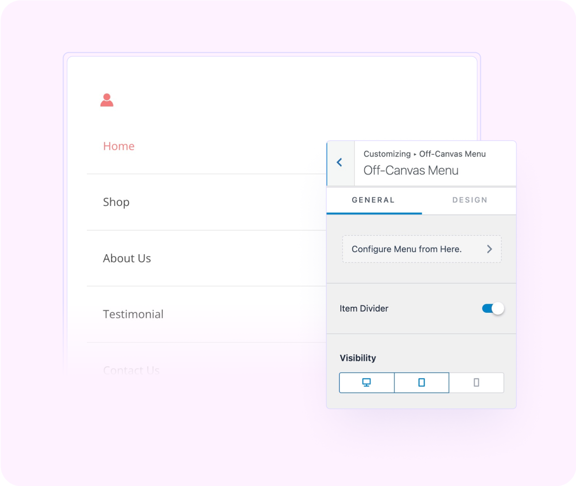 Mobile Header Options