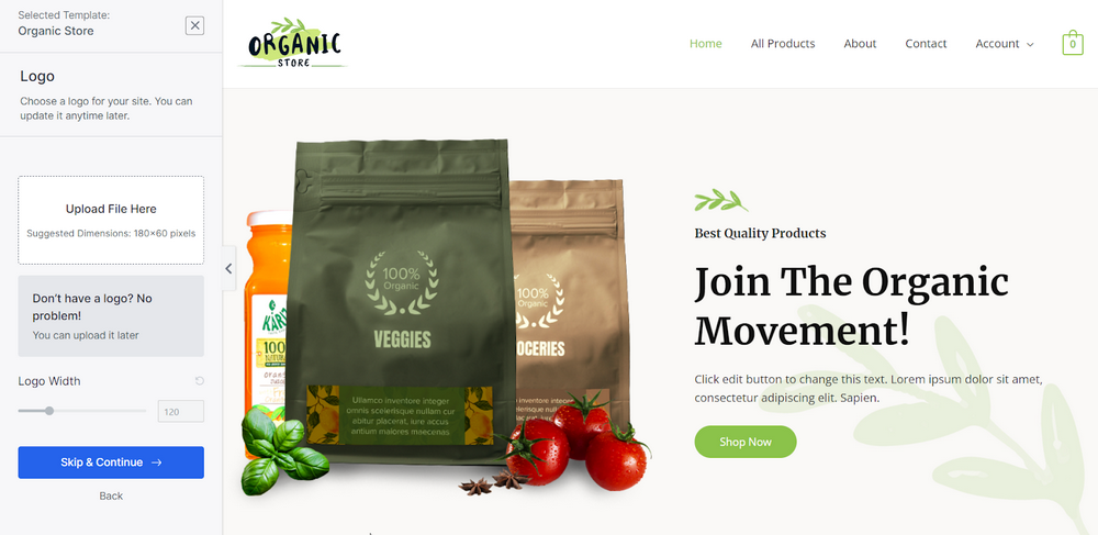 WordPress WooCommerce Tutorial: 14 Step Store Setup Guide Organic store template