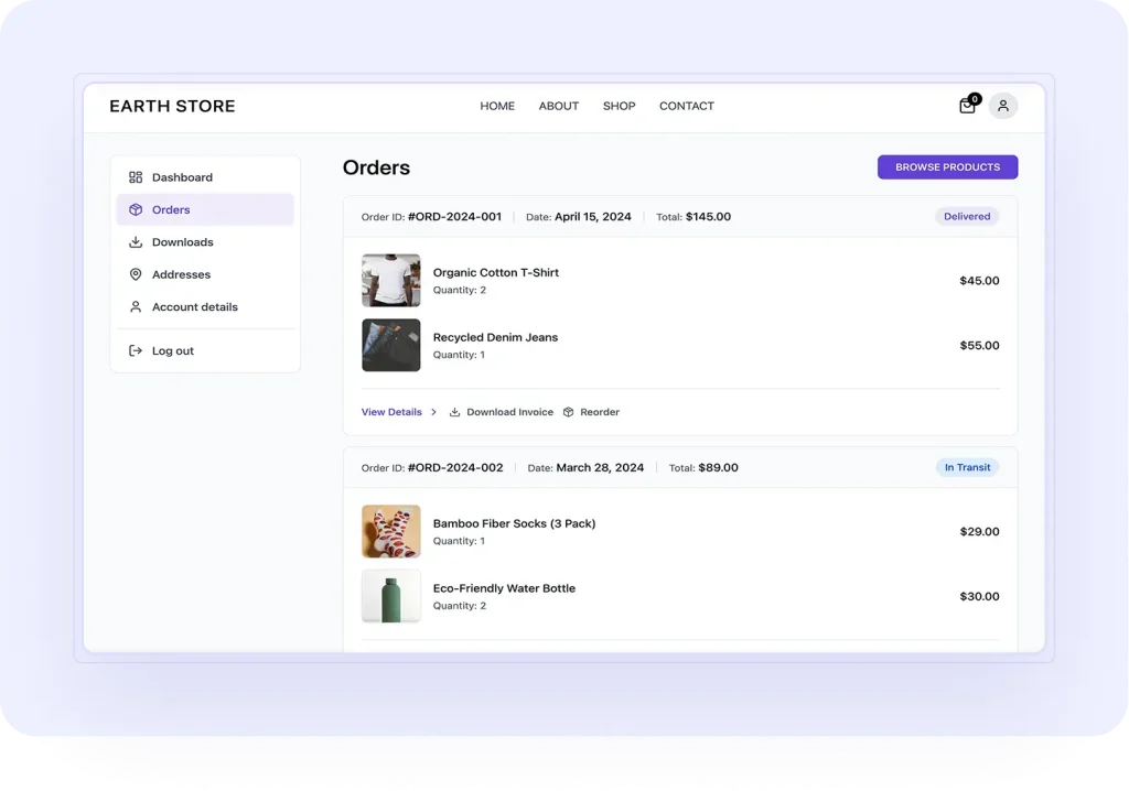 dashboard layout